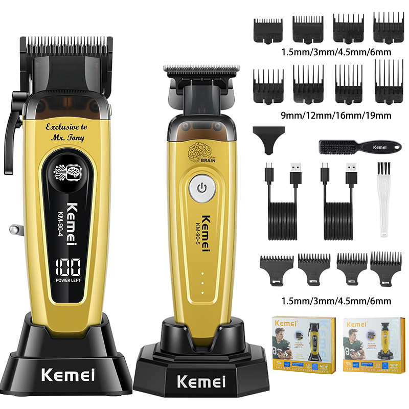 Beard Trimmer Cordless - Pemangkas Rambut Pria KEMEI, Alat Cukur