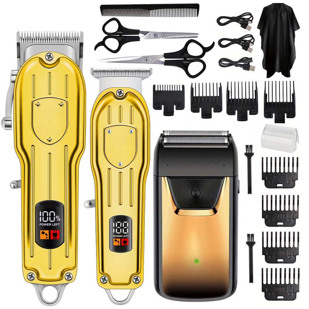 Beard Trimmer Cordless - Set Alat Cukur Rambut Profesional dengan