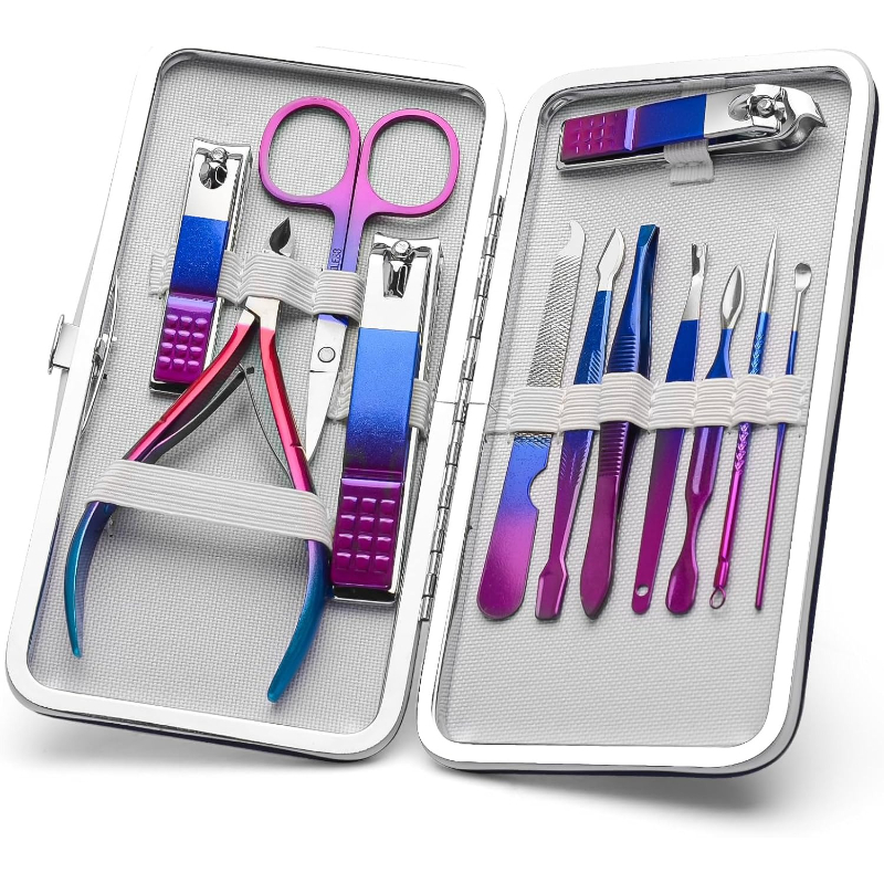 Mens Grooming Kit Gift Set - Set Manikur Gunting Kuku Perlengkapan Pedikur