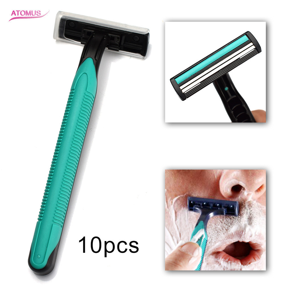 Straight Razor Safety - 10pcs Pisau Cukur Manual Pria dengan