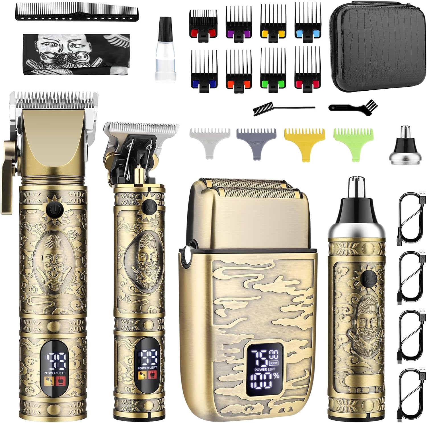Men'S Grooming Products Kit - Alat Cukur Rambut Profesional untuk Pria,