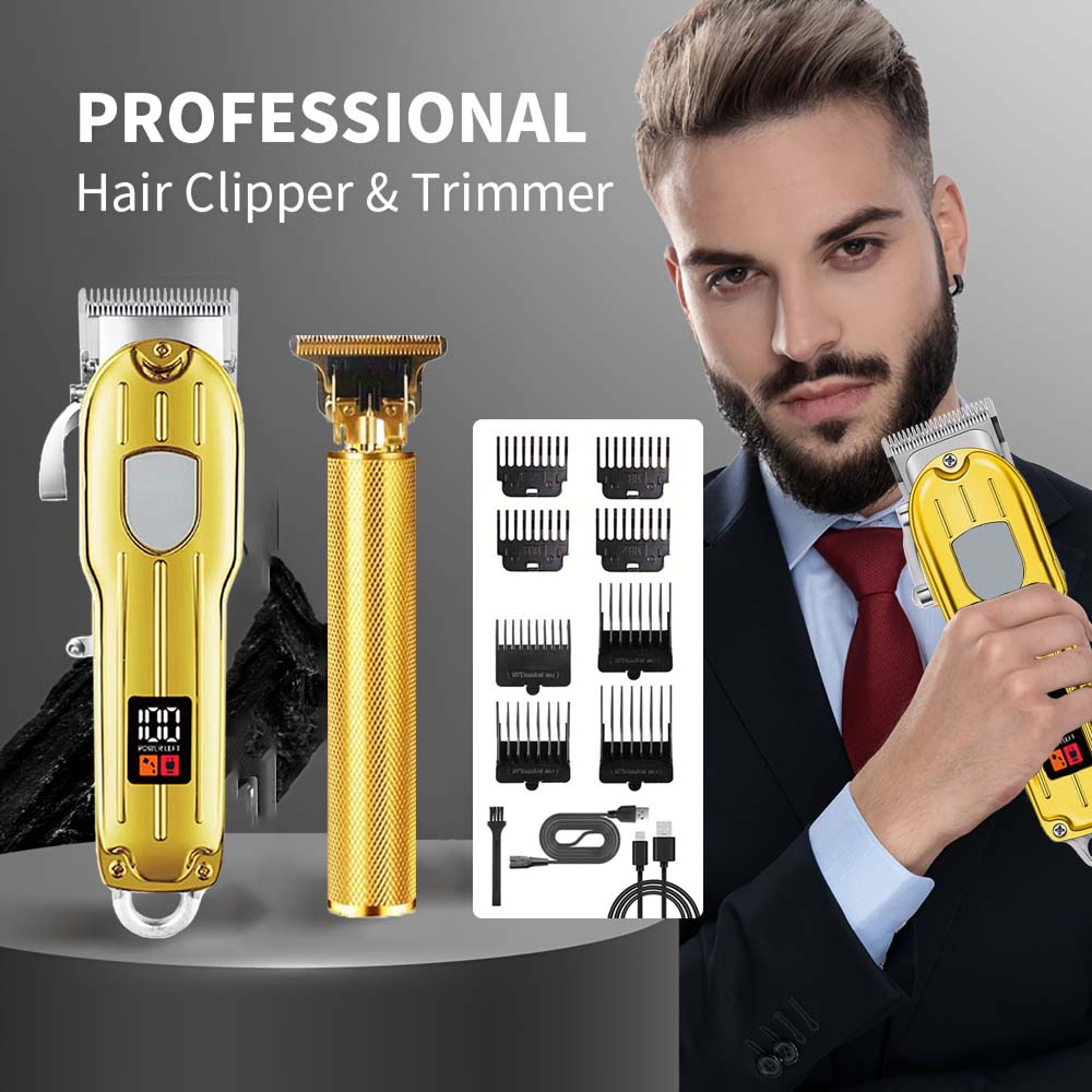 Men'S Grooming Set - Set Alat Cukur Rambut Elektrik &