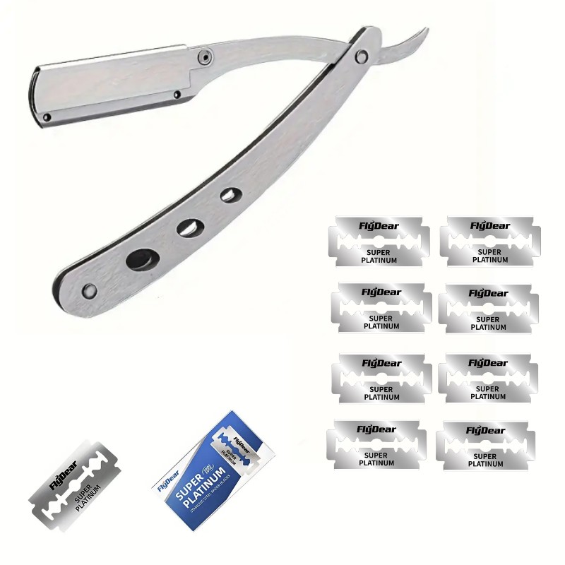 Straight Razor Safety - vvocci Pisau Cukur Pria Lipat, Pisau