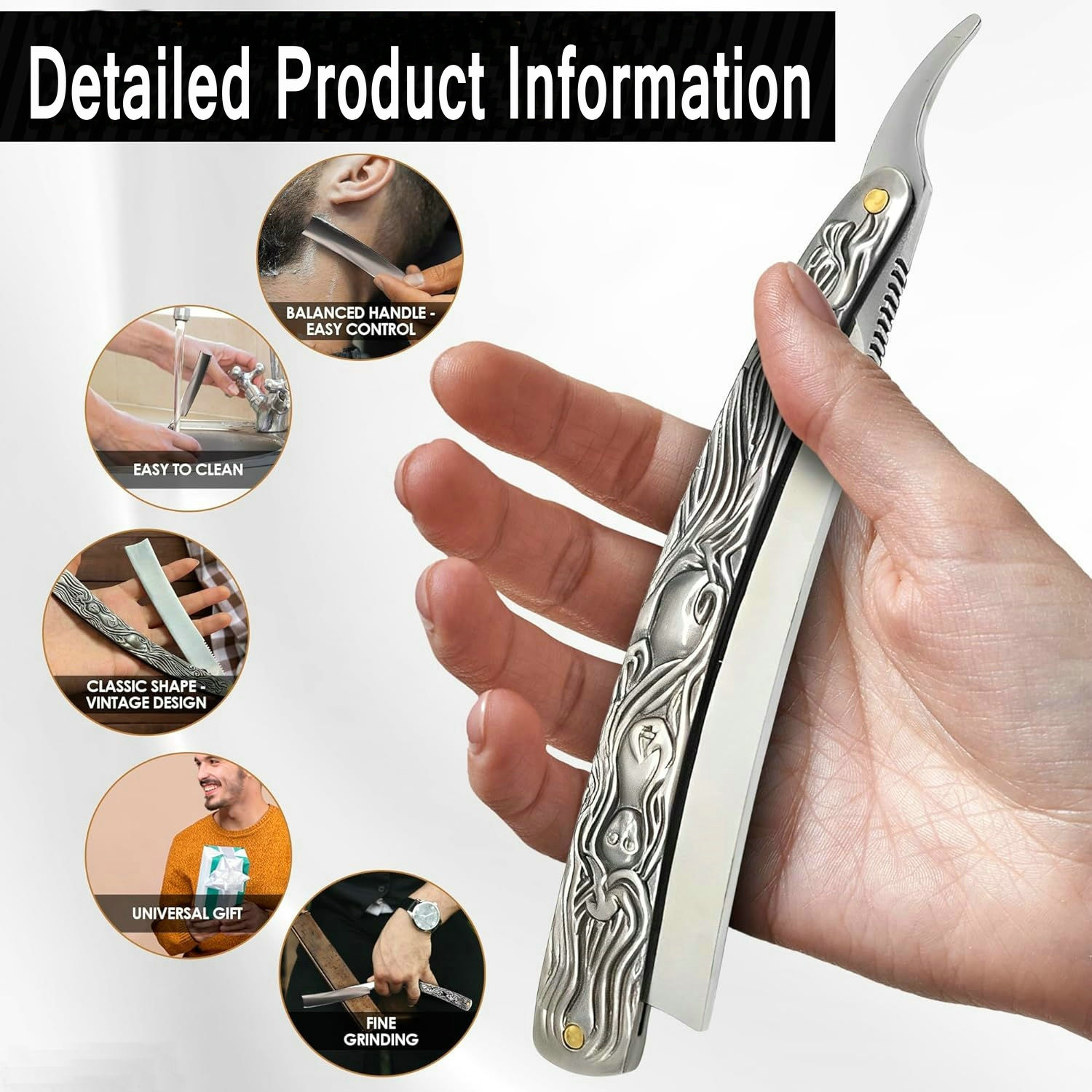 Pisau cukur ujung lurus untuk  - Straight Razor Safety ulasan dan harga