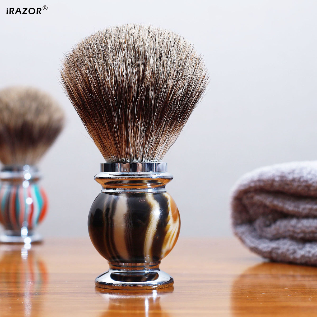 Sikat Cukur iRAZOR Silvertip u - Mens Grooming Barber ulasan dan harga