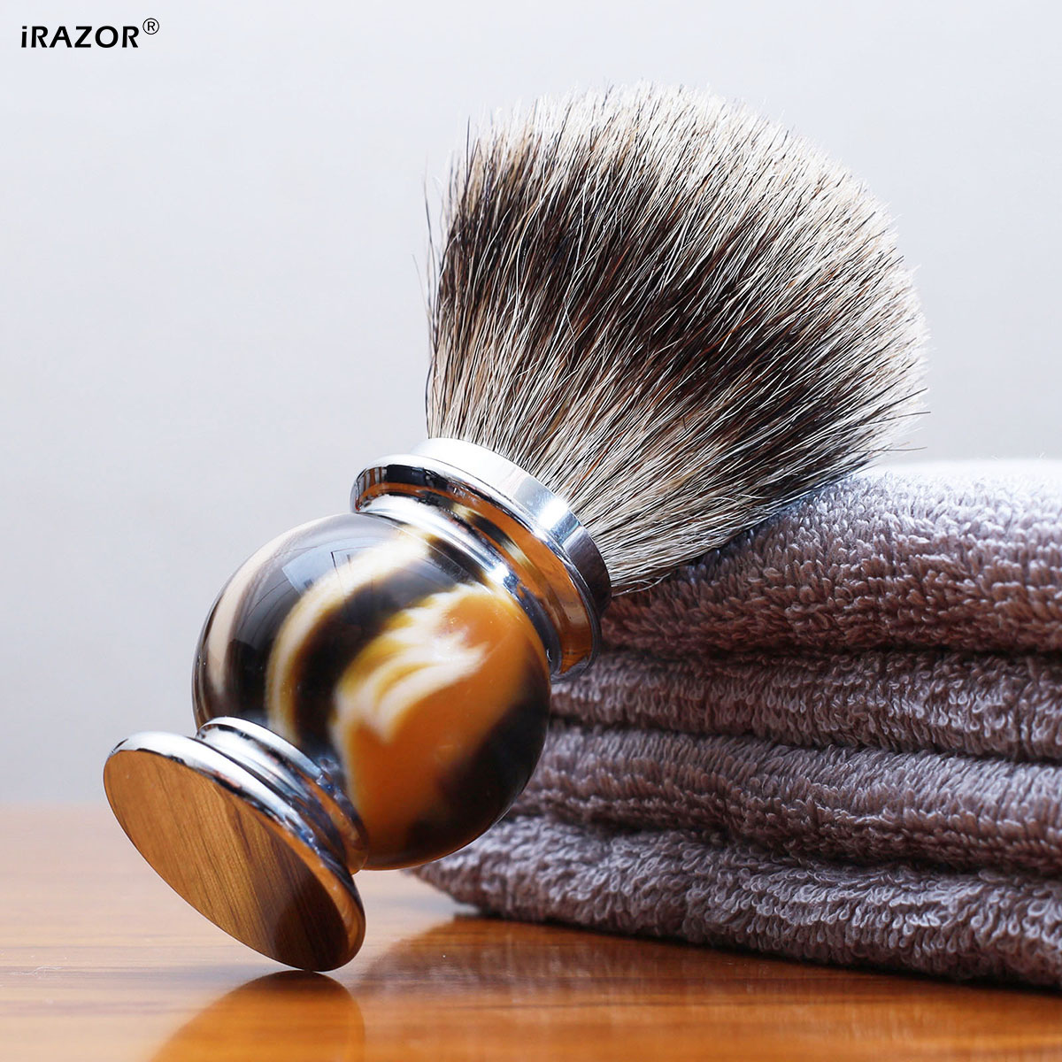 Sikat Cukur iRAZOR Silvertip u - Mens Grooming Barber ulasan dan harga
