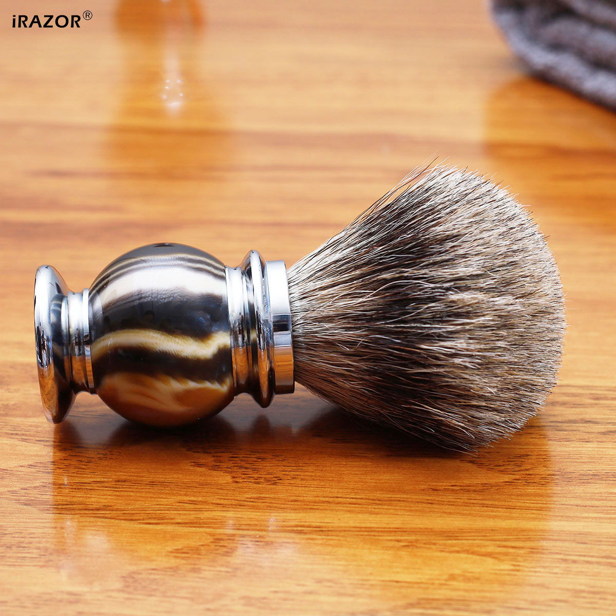 Sikat Cukur iRAZOR Silvertip u - Mens Grooming Barber ulasan dan harga