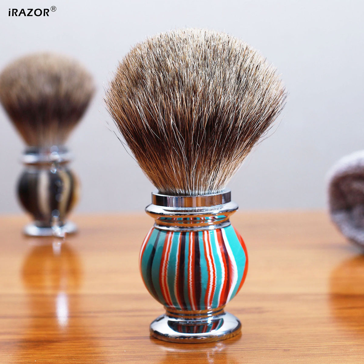Sikat Cukur iRAZOR Silvertip u - Mens Grooming Barber ulasan dan harga