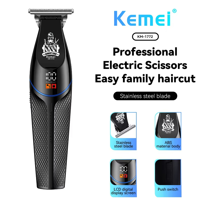 Kemei KM-1772 7000 RPM Alat Cu - Beard Trimmer Cordless ulasan dan harga