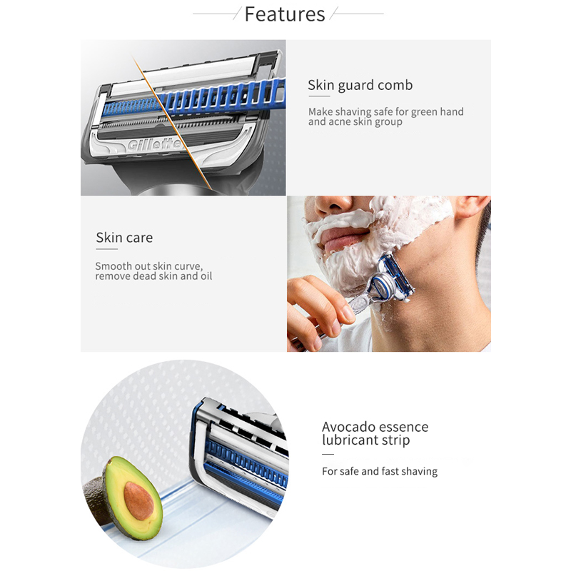 Gillette Skinguard Jenggot Cuk - Straight Razor Safety ulasan dan harga
