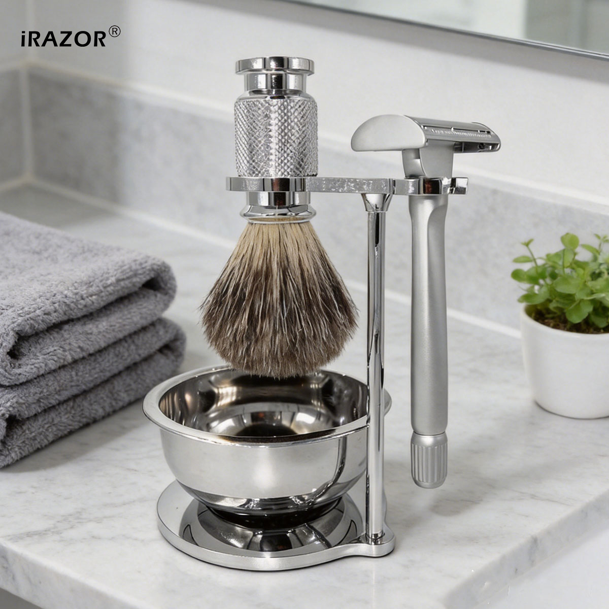 iRAZOR Butterfly Open Double E - Mens Grooming Kit Gift Set ulasan dan harga