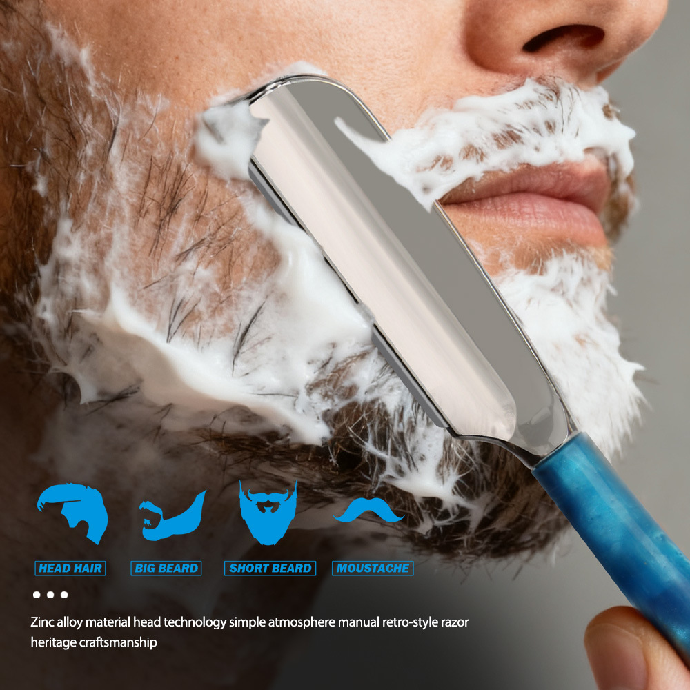 1Pc Pisau Cukur Lurus Baru den - Straight Razor Safety ulasan dan harga