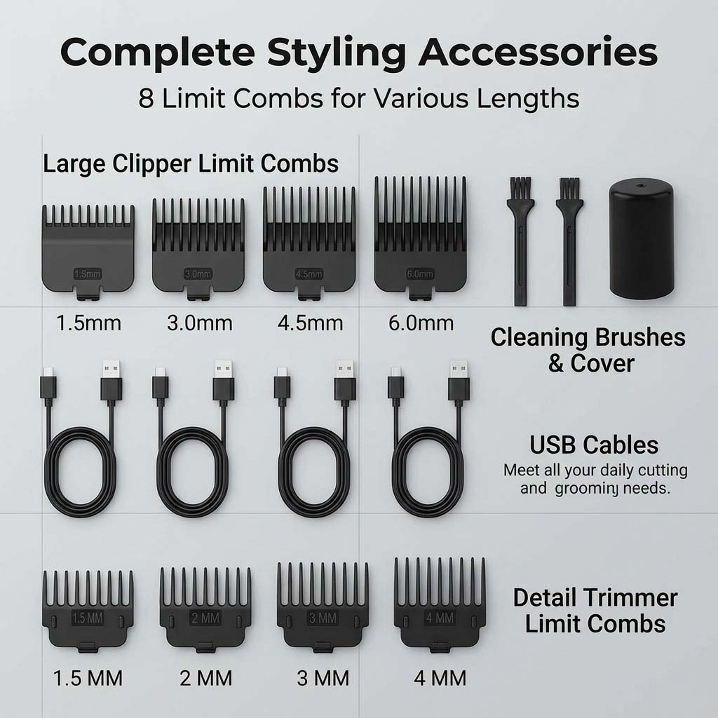 Set Alat Cukur Rambut Pria 4 i - Beard Trimmer Cordless ulasan dan harga
