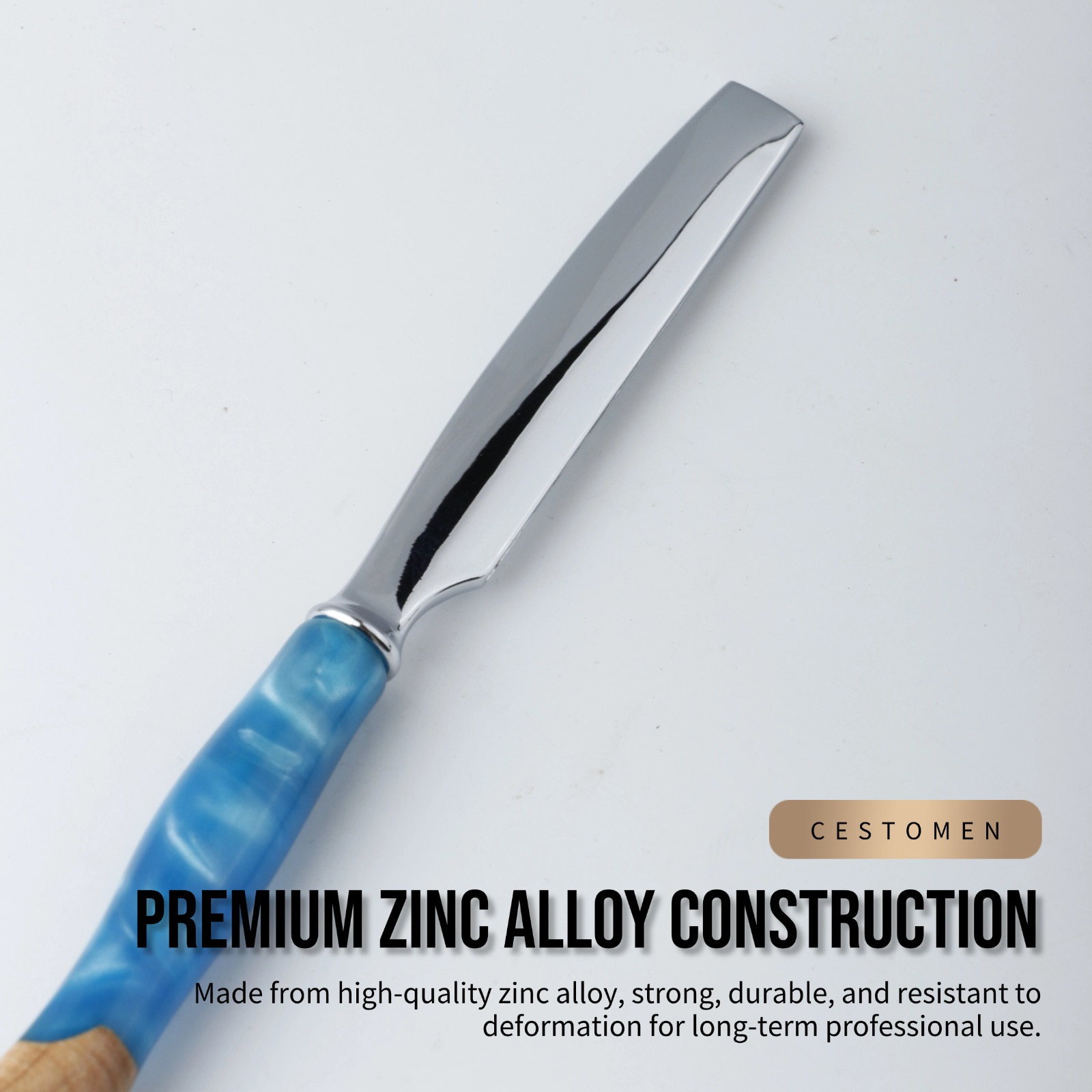 1Pcs Pro Resin Wood Handle Bar - Straight Razor Safety ulasan dan harga