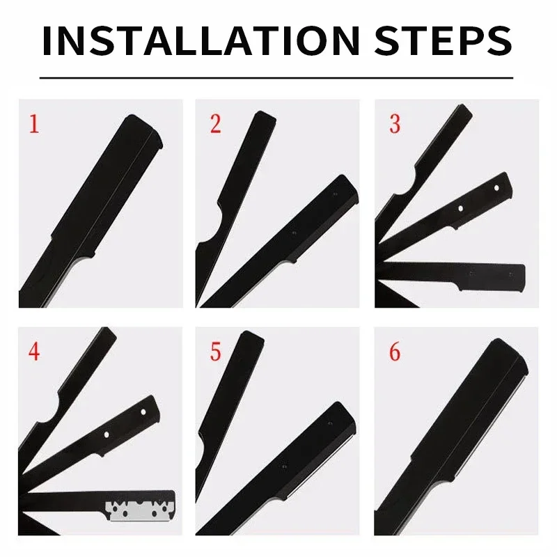 Pisau cukur Barbearia pria, pe - Straight Razor Safety ulasan dan harga
