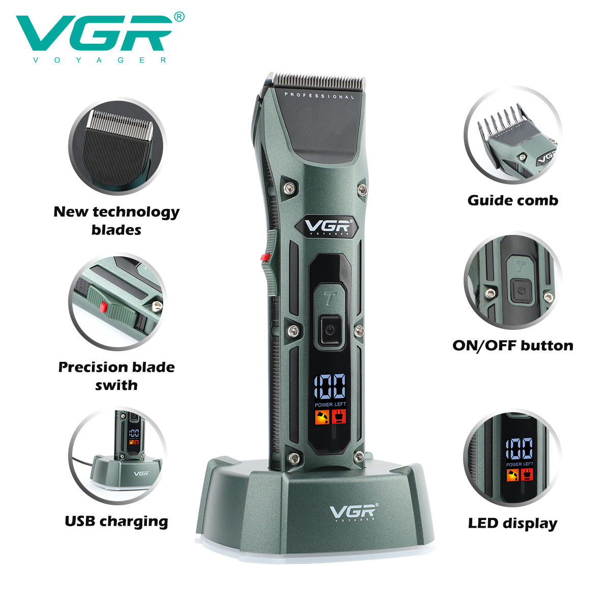 VGR V-696 Mesin Potong Rambut  - Beard Trimmer Cordless ulasan dan harga